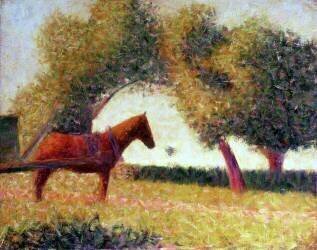 The Harnessed Horse (Georges Seurat) - Muzeo.com