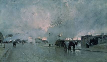 The House by the Railway (Luigi Loir) - Muzeo.com
