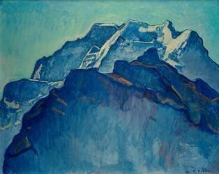 The Jungfrau Massif from Mürren (Ferdinand Hodler) - Muzeo.com