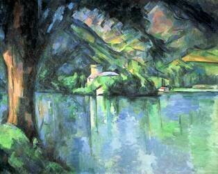 The Lac d\'Annecy, 1896 (Paul Cézanne) - Muzeo.com