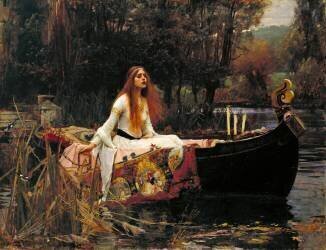 The Lady of Shalott (John William Waterhouse) - Muzeo.com