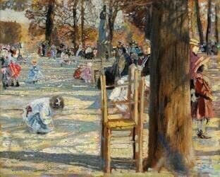 The Luxembourg Gardens in Spring (Isaak Israilevich Brodsky) - Muzeo.com