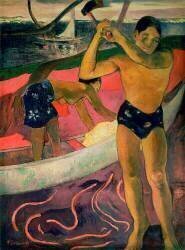 The Man with an Axe (Paul Gauguin) - Muzeo.com