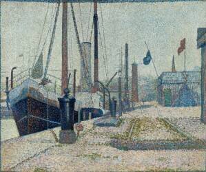 The 'Maria' at Honfleur (Georges Seurat) - Muzeo.com