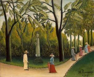 The Monument to Chopin in the Luxembourg Garden (Henri Rousseau) - Muzeo.com