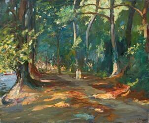 The Path by the River (John Lavery) - Muzeo.com