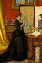 The Porcelain Collector (Alfred Stevens) - Muzeo.com