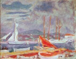 The Port at St. Tropez (Pierre Bonnard) - Muzeo.com