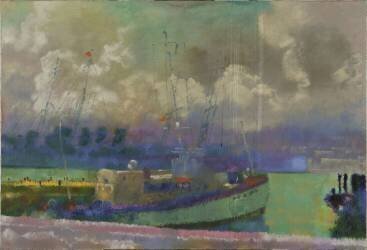 The port of Algiers (Augusto Giacometti) - Muzeo.com