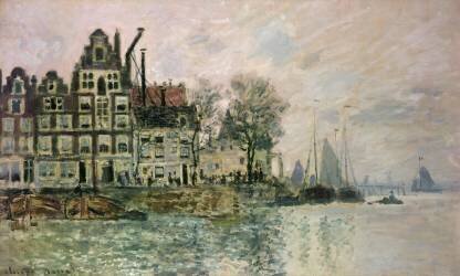 The Port of Amsterdam (Claude Monet) - Muzeo.com