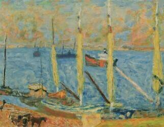 The Port of St Tropez (Pierre Bonnard) - Muzeo.com