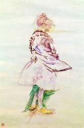 The Profile of a Standing Dancer (Henri de Toulouse-Lautrec) - Muzeo.com