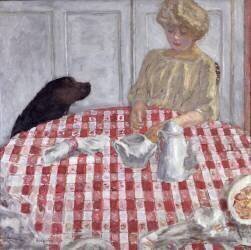 The Red Checked Table Cloth (Pierre Bonnard) - Muzeo.com