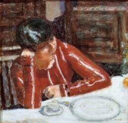 The red corsage - Marthe Bonnard (Pierre Bonnard) - Muzeo.com
