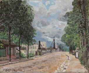 The Road of Gennevilliers (Alfred Sisley) - Muzeo.com