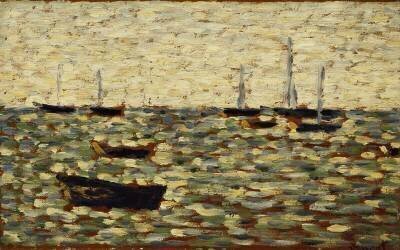 The Sea at Grandcamp (Georges Seurat) - Muzeo.com