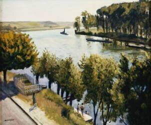 The Seine at the Frette Montigny (Albert Marquet) - Muzeo.com