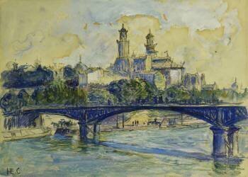 The Seine in front of the Trocadero (Henri-Edmond Cross) - Muzeo.com