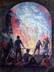 The Steel Works (Maximilien Luce) - Muzeo.com