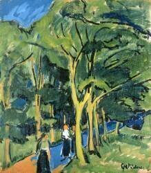 The Street in the Wood (Ernst Ludwig Kirchner) - Muzeo.com