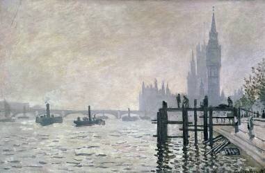 The Thames below Westminster (Claude Monet) - Muzeo.com