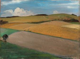 The Trundle at Goodwood (Christopher Nevinson) - Muzeo.com
