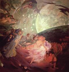 The truth that leads the sciences, repents his light upon men (Albert Besnard) - Muzeo.com