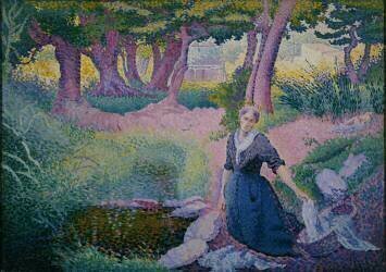 The Washerwoman (Henri-Edmond Cross) - Muzeo.com