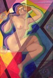 The Woman with Soap Bubbles, 1929 (Luigi Russolo) - Muzeo.com