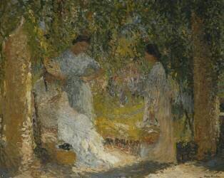 Three Women in the Garden (Henri Martin) - Muzeo.com