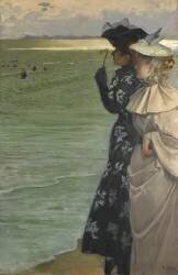 Time bath in front of the sea (Ernest Duez) - Muzeo.com