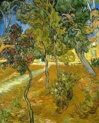 Trees in the Asylum Gardens (Vincent van Gogh) - Muzeo.com