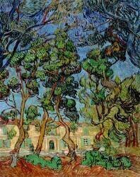 Trees in the Garden of St. Paul's Hospital (Vincent van Gogh) - Muzeo.com