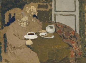 Two Women Drinking Coffee (Edouard Vuillard) - Muzeo.com