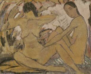 Two Women Sitting (Otto Mueller) - Muzeo.com