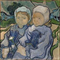 Two Young  Girls (Vincent van Gogh) - Muzeo.com
