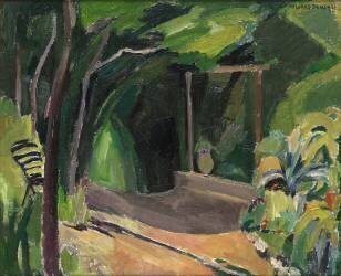 Un coin de jardin (Mildred Bendall) - Muzeo.com