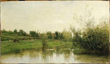Un Coin de Normandie (Charles-François Daubigny) - Muzeo.com