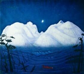 Une nuit d’hiver dans la montagne (Harald Sohlberg) - Muzeo.com
