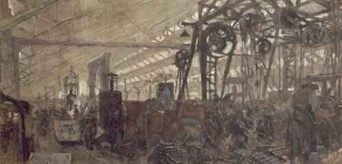 Usine de fabrication d'armement à Lyon : la forge (Edouard Vuillard) - Muzeo.com