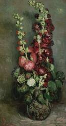 Vase of Hollyhocks (Vincent van Gogh) - Muzeo.com