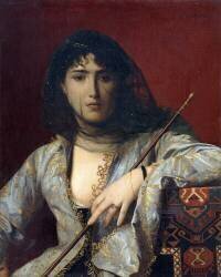 Veiled Circassian Lady (Jean-Léon Gérôme) - Muzeo.com
