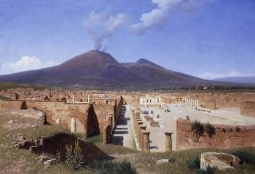 Vesuvius from Pompei (Louis Spangenberg) - Muzeo.com