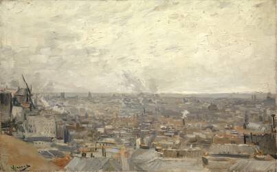 View from Montmartre (Vincent van Gogh) - Muzeo.com