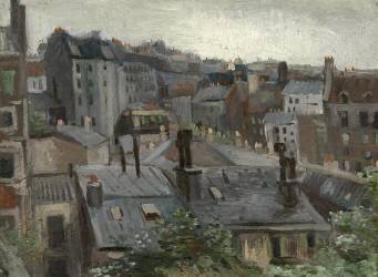 View from Vincent's Studio (Vincent van Gogh) - Muzeo.com