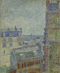 View of Paris from Theo's apartment in the rue Lepic (Vincent van Gogh) - Muzeo.com