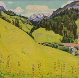 View of the Blüemlisalp (Ferdinand Hodler) - Muzeo.com