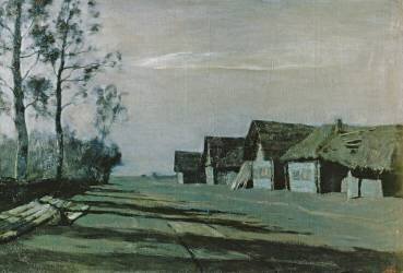 Village by Moonlight (Isaac Levitan) - Muzeo.com