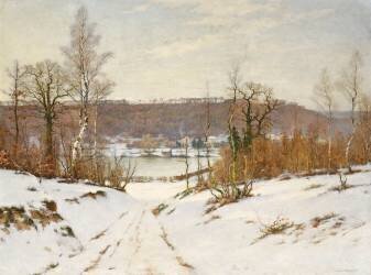 Ville -d'Avray, effet de neige (Lucien Simonnet) - Muzeo.com