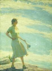 Walking on the Cliff (Charles Courtney Curran) - Muzeo.com